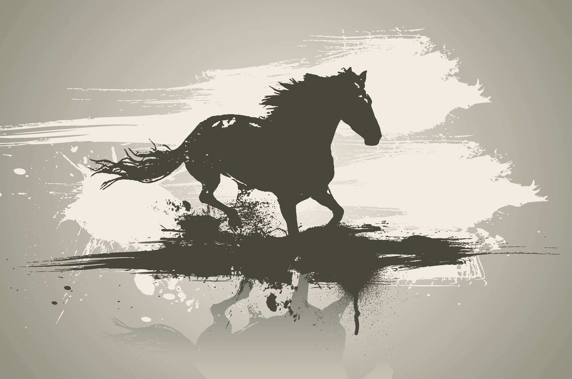 Бегущая лошадь рисунок (41 фото)