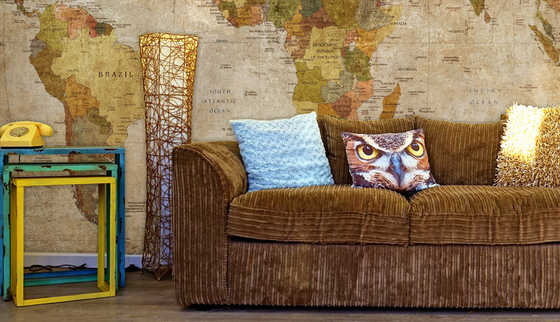 Vanha maailmankartta -tapetti,